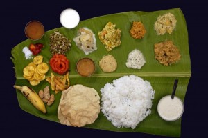 banana leaf serving