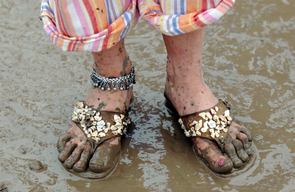 Rain at Glastonbury