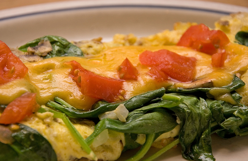Vegetables and Cheese Omelet