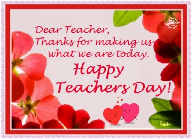 2014 Teacher’s Day SMS, Wishes, Messages, Greetings In English – BMS ...