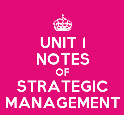 Strategic Management Unit 1 Notes (SYBMS) – BMS | Bachelor Of ...